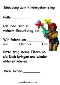 Einladung-Kindergeburtstag Download