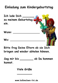 Einladung-Kindergeburtstag Download